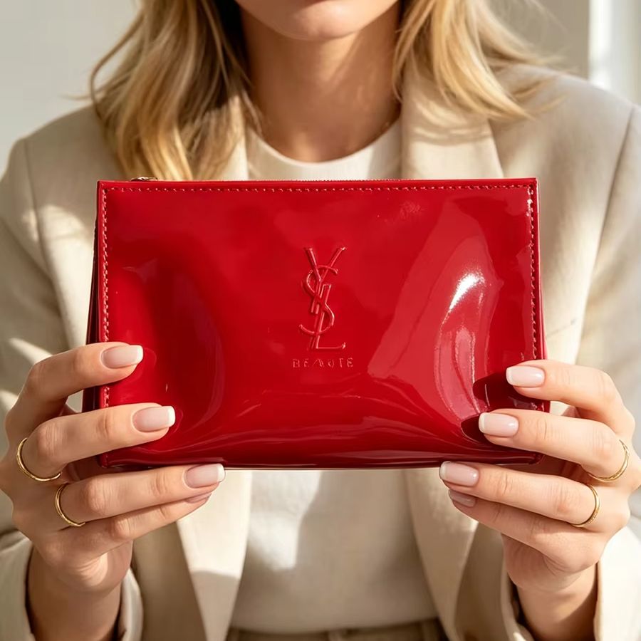 Косметичка YSL из красной лаки – обзор и цена Luxury Skincare And Makeup Brands